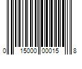 Barcode Image for UPC code 015000000158