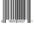 Barcode Image for UPC code 015000000271