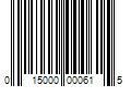 Barcode Image for UPC code 015000000615