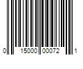 Barcode Image for UPC code 015000000721