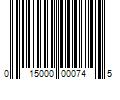 Barcode Image for UPC code 015000000745