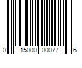 Barcode Image for UPC code 015000000776