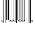 Barcode Image for UPC code 015000000875