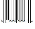 Barcode Image for UPC code 015000000974