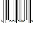 Barcode Image for UPC code 015000001605