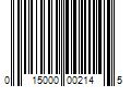 Barcode Image for UPC code 015000002145