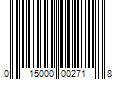 Barcode Image for UPC code 015000002718