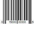 Barcode Image for UPC code 015000003005