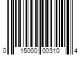 Barcode Image for UPC code 015000003104