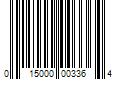 Barcode Image for UPC code 015000003364