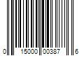 Barcode Image for UPC code 015000003876