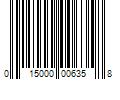 Barcode Image for UPC code 015000006358