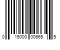 Barcode Image for UPC code 015000006655