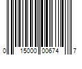 Barcode Image for UPC code 015000006747