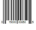 Barcode Image for UPC code 015000008505