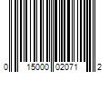 Barcode Image for UPC code 015000020712