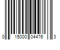 Barcode Image for UPC code 015000044763