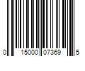 Barcode Image for UPC code 015000073695