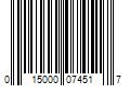 Barcode Image for UPC code 015000074517