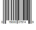 Barcode Image for UPC code 015000075149