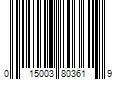 Barcode Image for UPC code 015003803619