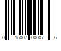 Barcode Image for UPC code 015007000076