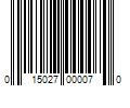 Barcode Image for UPC code 015027000070