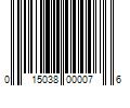 Barcode Image for UPC code 015038000076