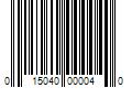 Barcode Image for UPC code 015040000040