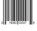 Barcode Image for UPC code 015060000075