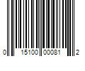 Barcode Image for UPC code 015100000812