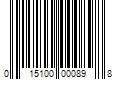 Barcode Image for UPC code 015100000898