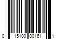 Barcode Image for UPC code 015100001611