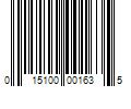 Barcode Image for UPC code 015100001635