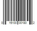 Barcode Image for UPC code 015100001802