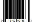 Barcode Image for UPC code 015100001963