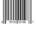 Barcode Image for UPC code 015100001987