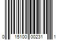 Barcode Image for UPC code 015100002311