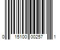 Barcode Image for UPC code 015100002571