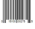 Barcode Image for UPC code 015100002755