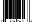 Barcode Image for UPC code 015100003172