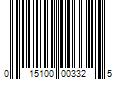 Barcode Image for UPC code 015100003325