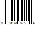 Barcode Image for UPC code 015100003776