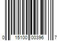 Barcode Image for UPC code 015100003967