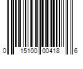 Barcode Image for UPC code 015100004186