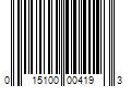 Barcode Image for UPC code 015100004193