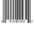 Barcode Image for UPC code 015100004322