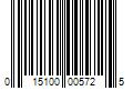 Barcode Image for UPC code 015100005725