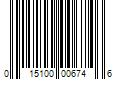 Barcode Image for UPC code 015100006746