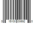 Barcode Image for UPC code 015100006920